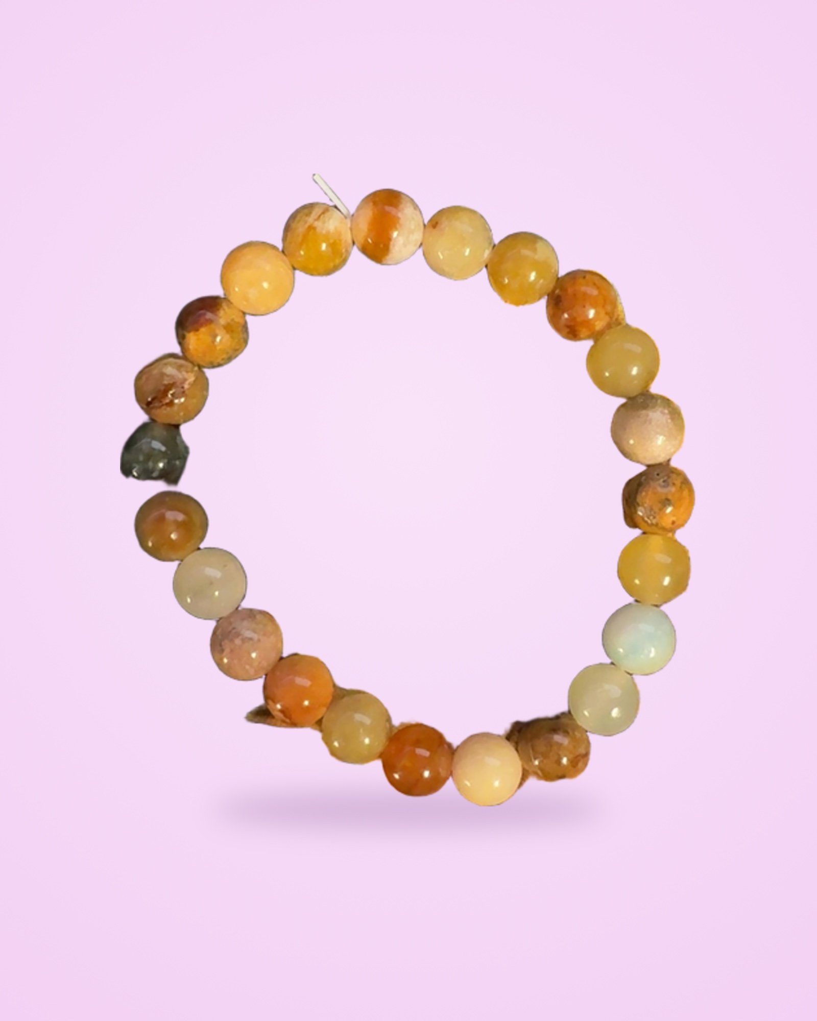 Flower Jade ~ Genuine Gemstone, handmade bracelet by MT Girl Graphics